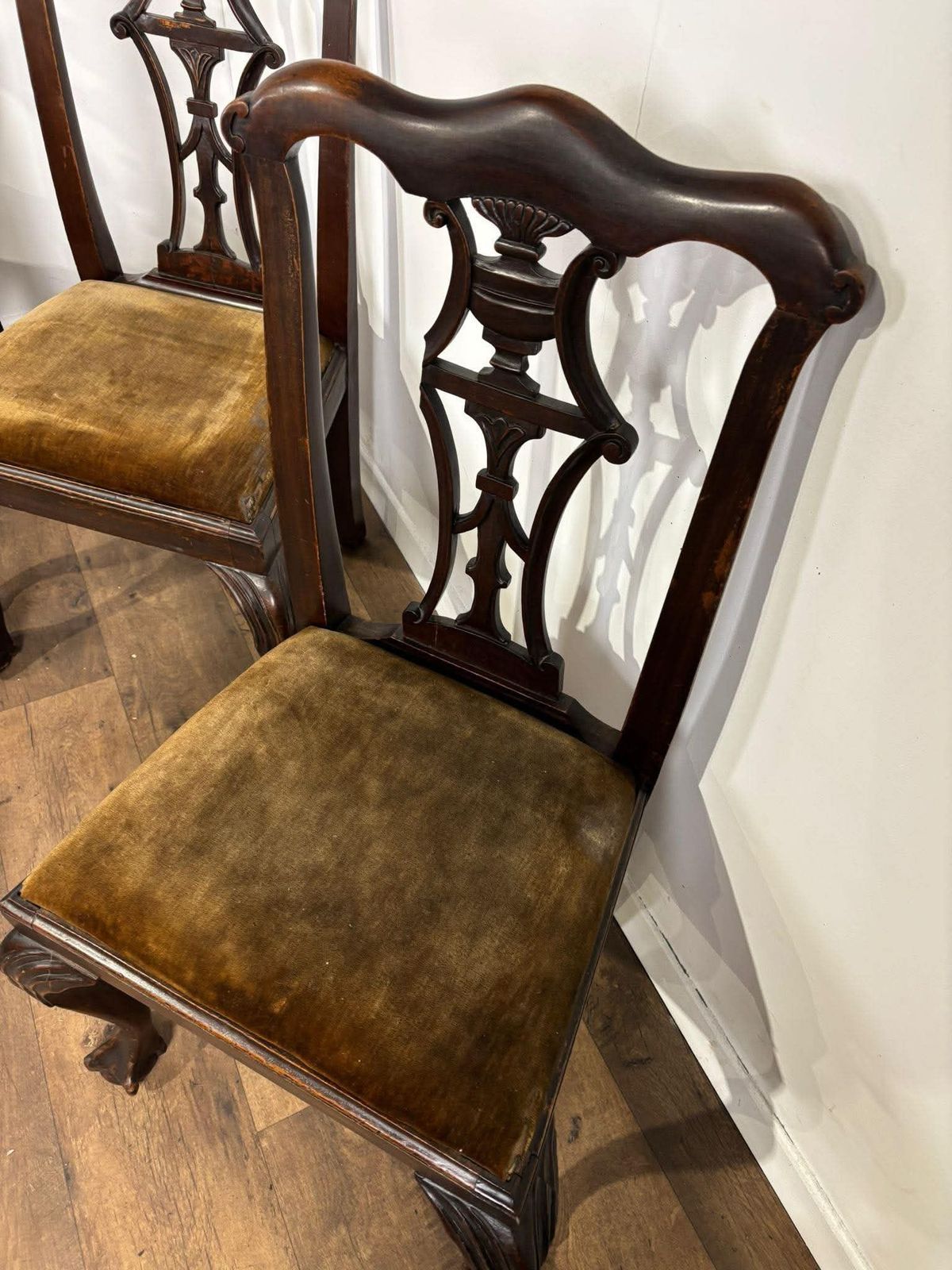 Victorian Set Of Four Mahogany Dining Chairs photo 349.0