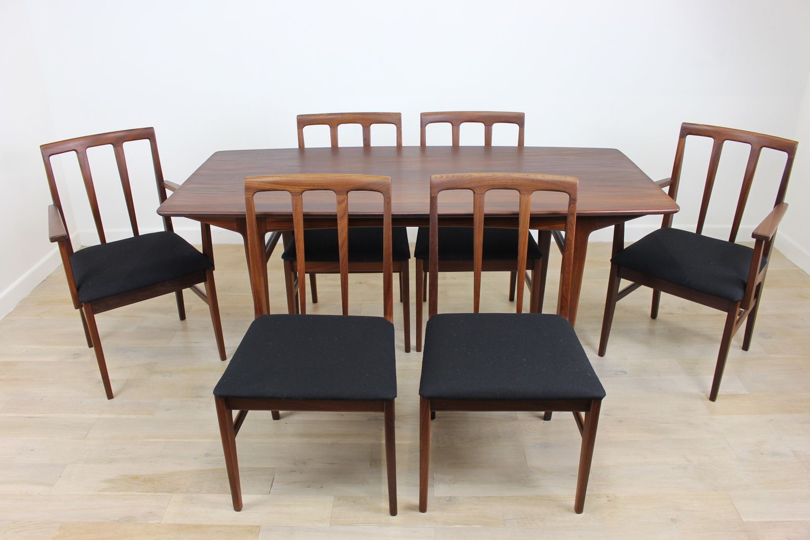 A Younger Volnay Afrormosia Table And 6 Chairs Designed By John Herbert photo furniture