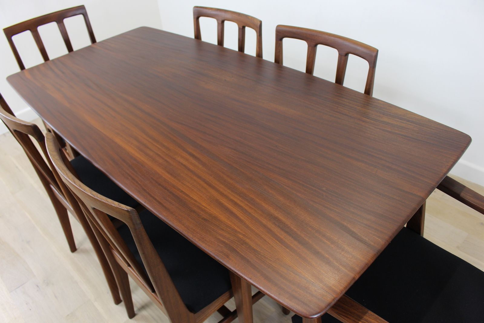 A Younger Volnay Afrormosia Table And 6 Chairs Designed By John Herbert photo Furniture