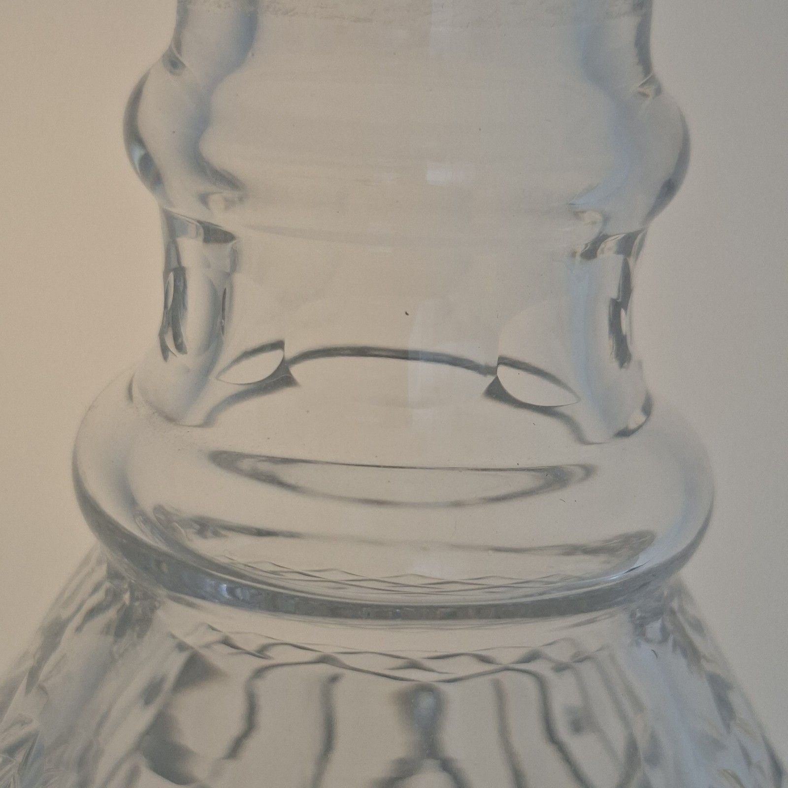 photo furniture Pair Of Stuart Crystal Decanters Conical Cut Glass Vintage