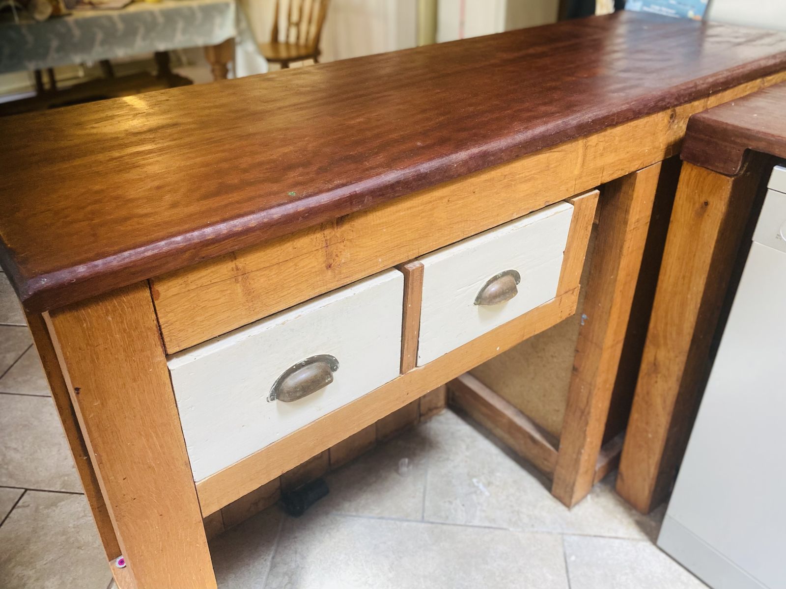 Solid Wood Kitchen Island photo furniture