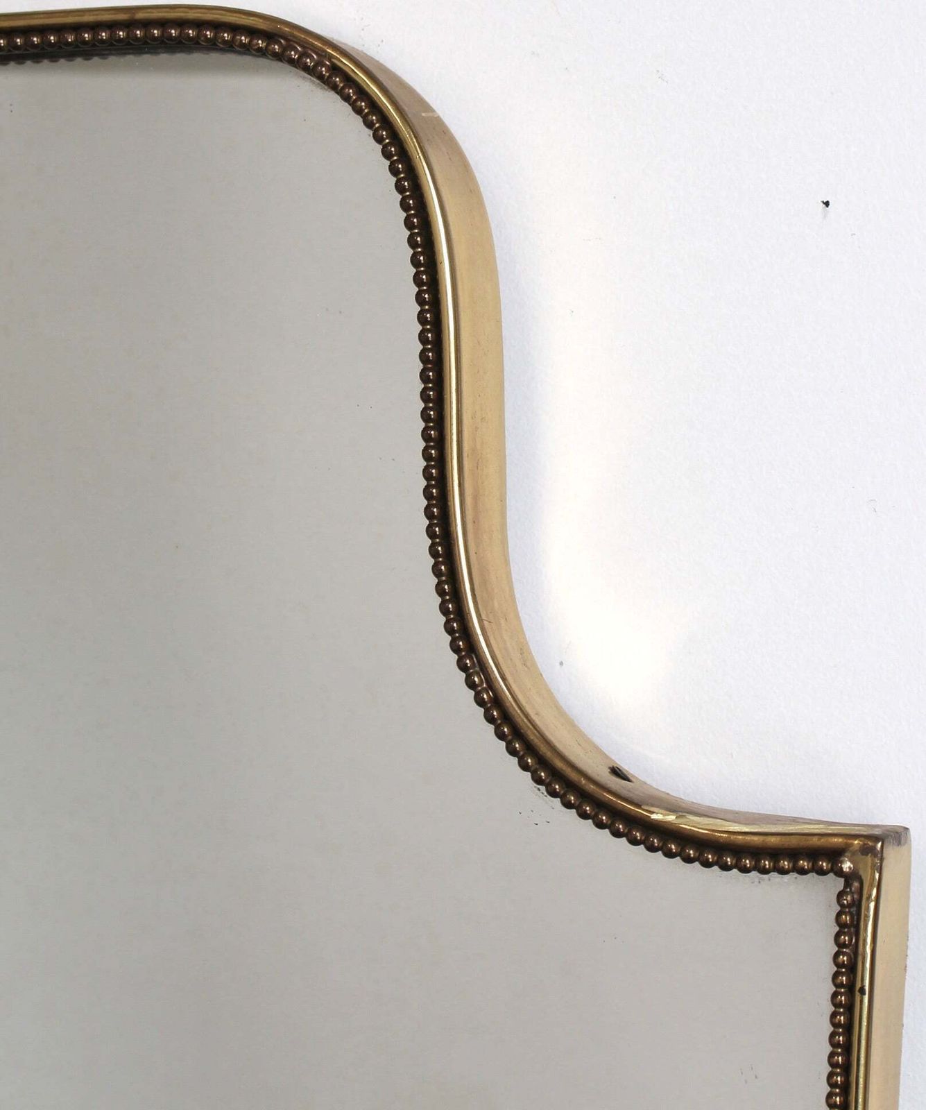 Vintage Italian Wall Mirror With Beading (Circa 1960s)   Large photo buy