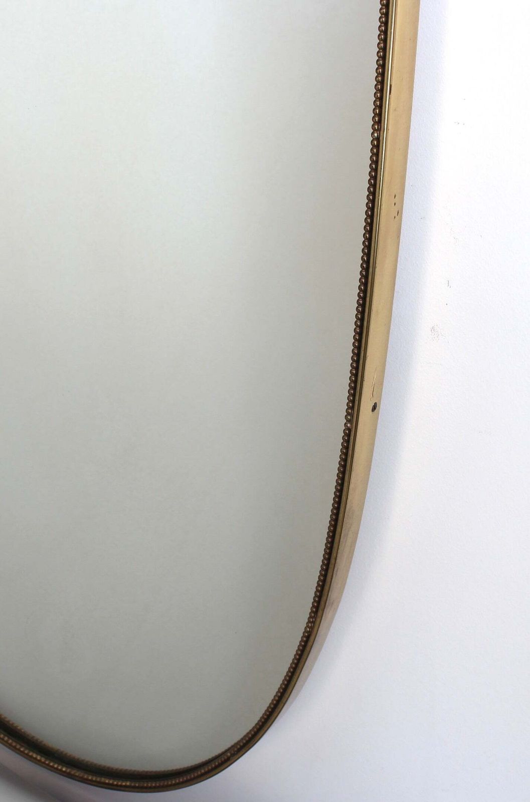 1920.0 Vintage Italian Wall Mirror With Beading (Circa 1960s)   Large photo