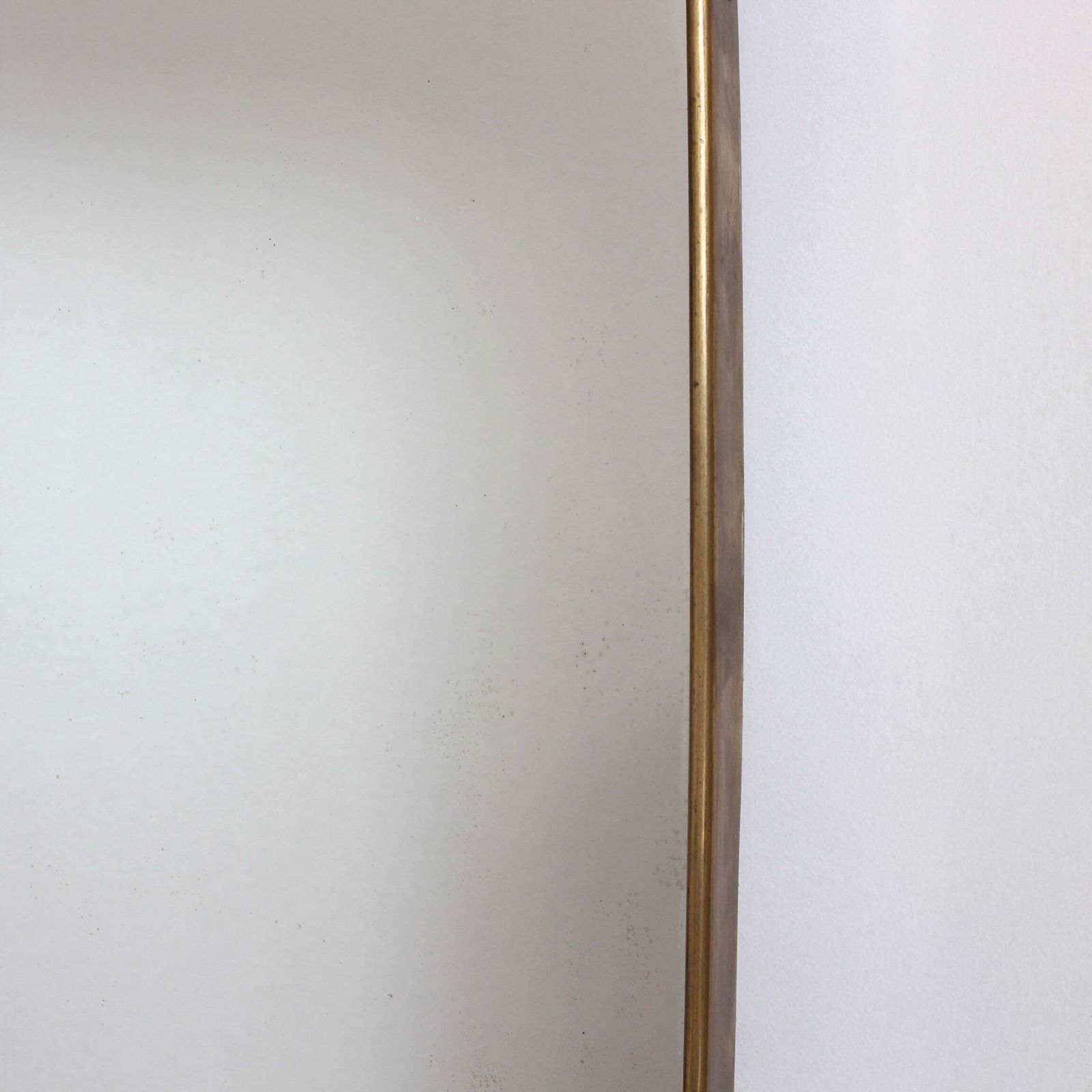 Vintage Italian Wall Mirror With Brass Frame (Circa 1960s)   Large photo buy