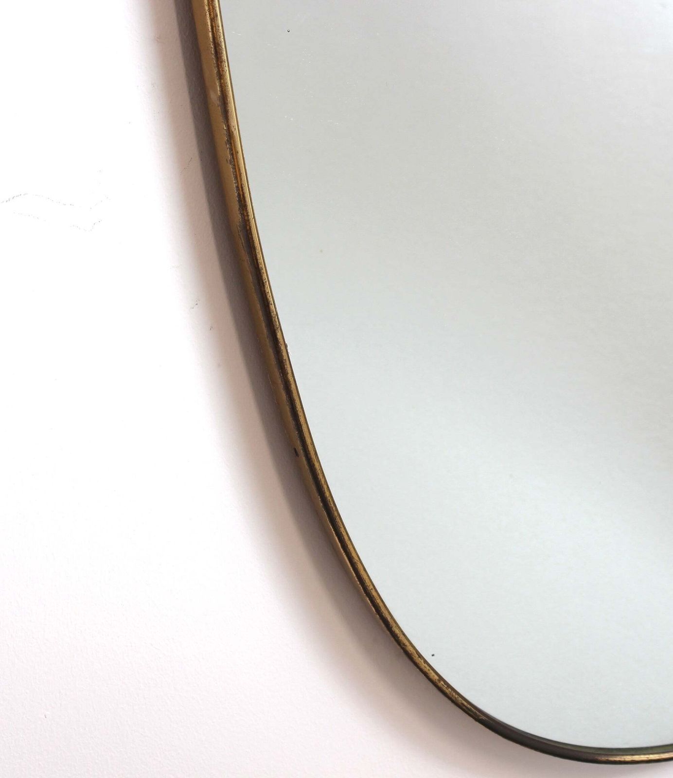 Vintage Italian Wall Mirror With Brass Frame (Circa 1960s) photo 1560.0