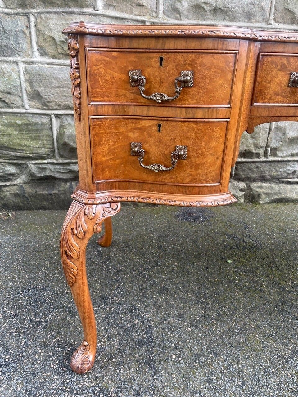 Antique Burr Walnut Writing Desk photo 650.0