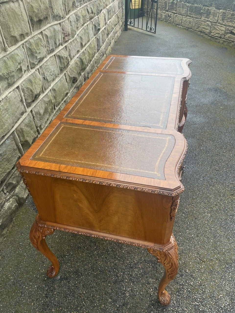 photo buy Antique Burr Walnut Writing Desk