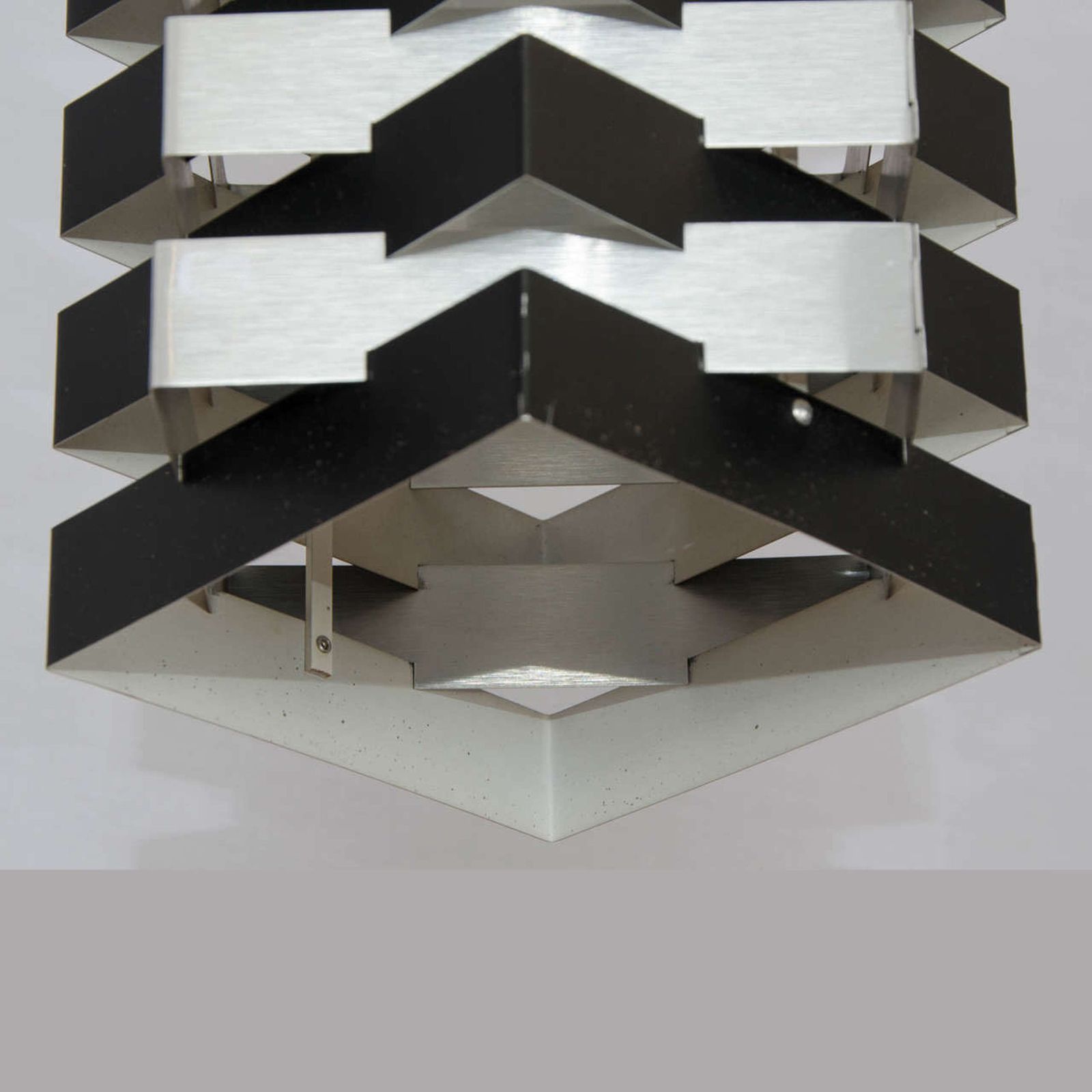 Four Black And Aluminium Pendant Lamp By Hoogervorst photo vinterior