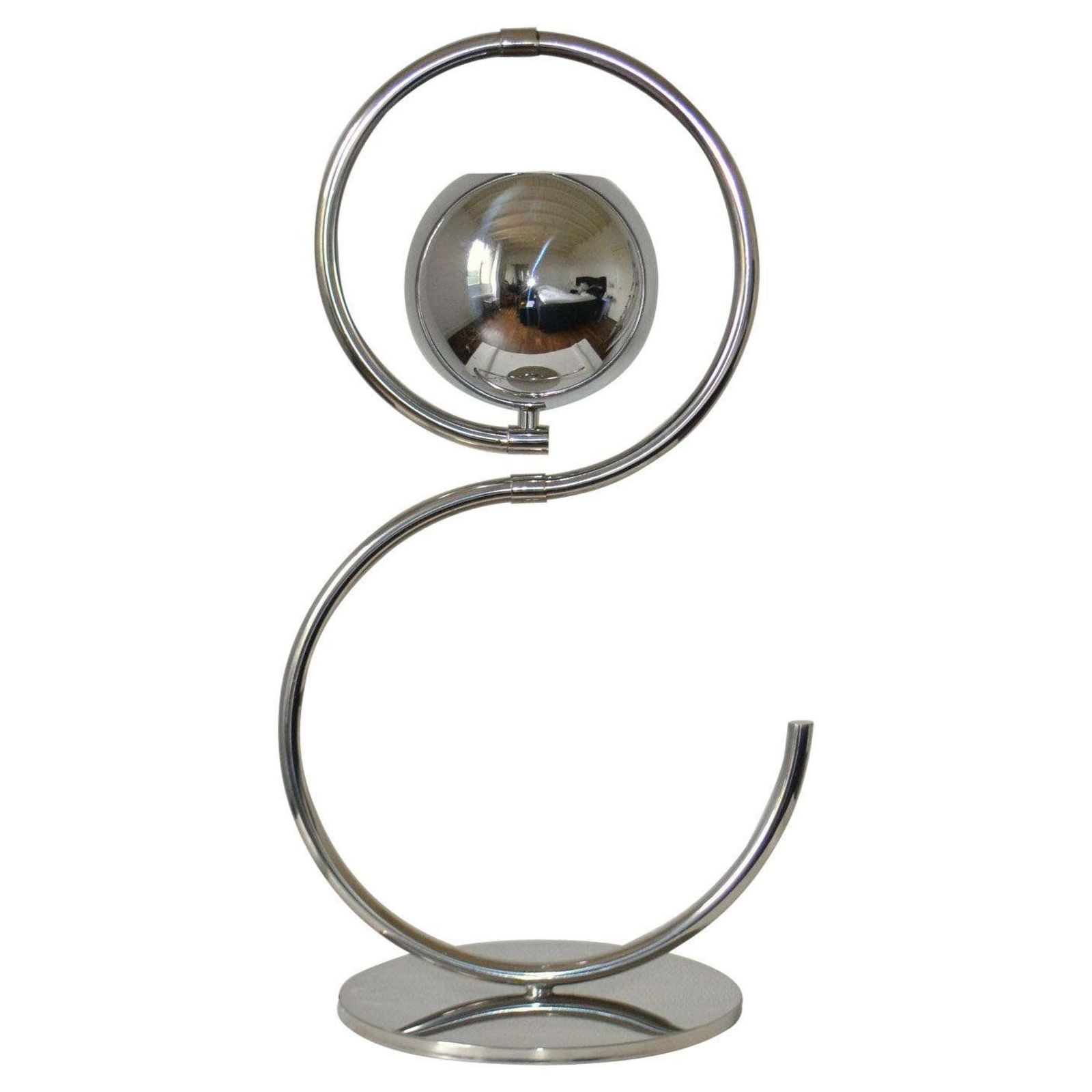 Sculptural Adjustable Reggiani Chrome Floor Lamp Italy 1960's