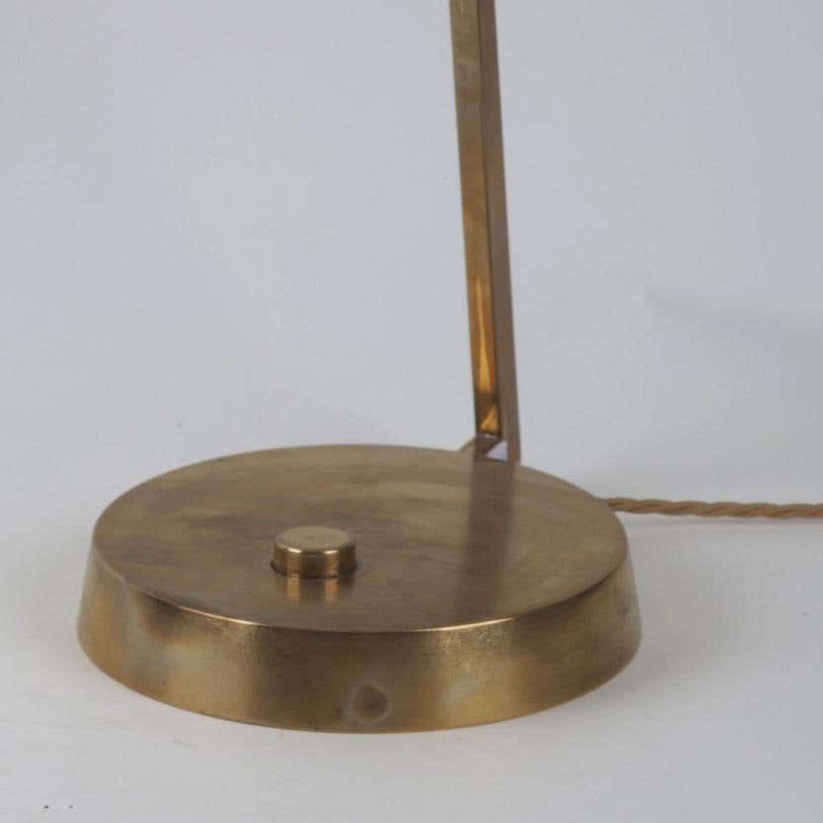 Italian 1950s Brass Table Or Desk Lamp By Stilux photo Lighting