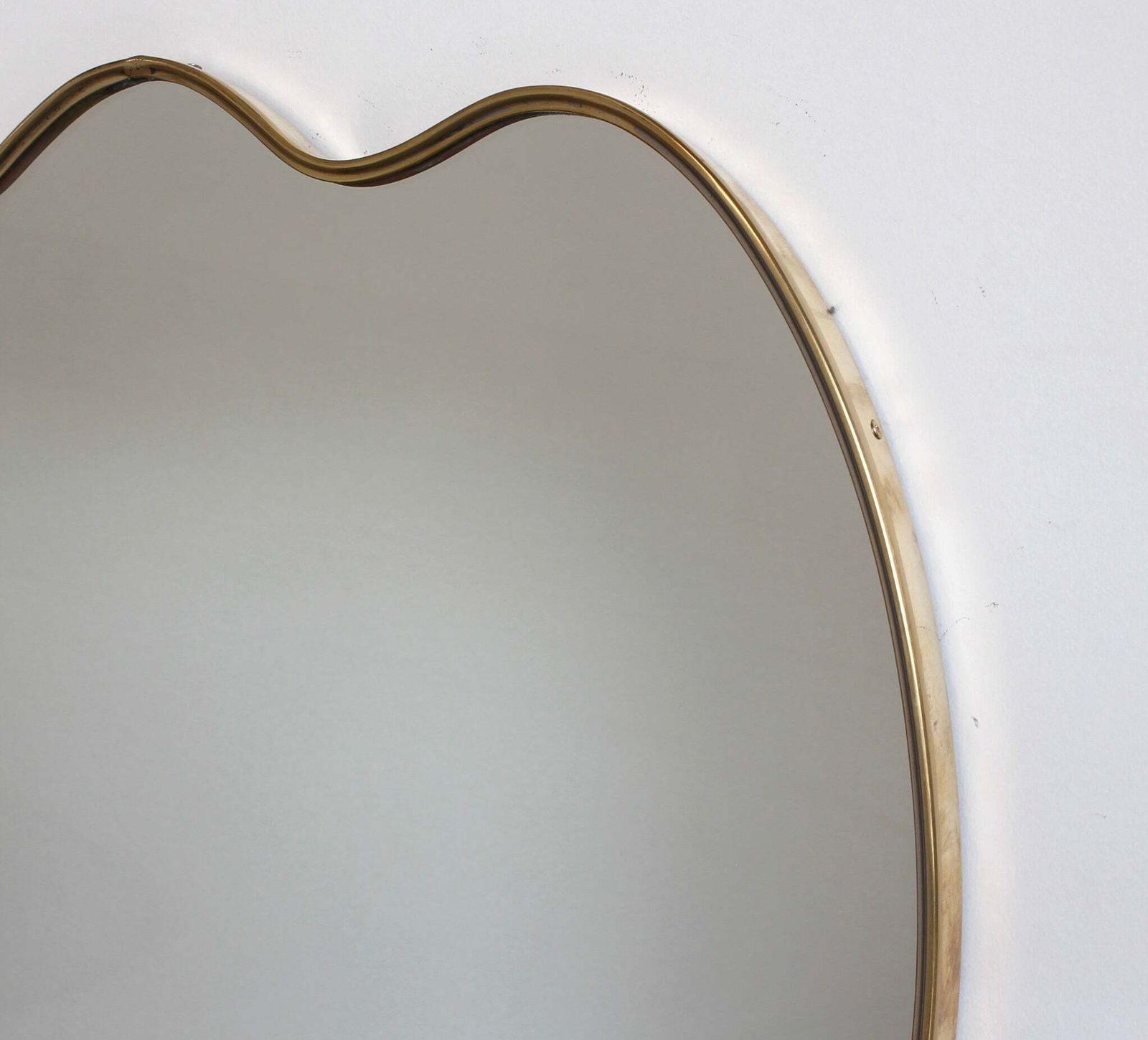 Vintage Italian Wall Mirror With Brass Frame (Circa 1960s) photo buy