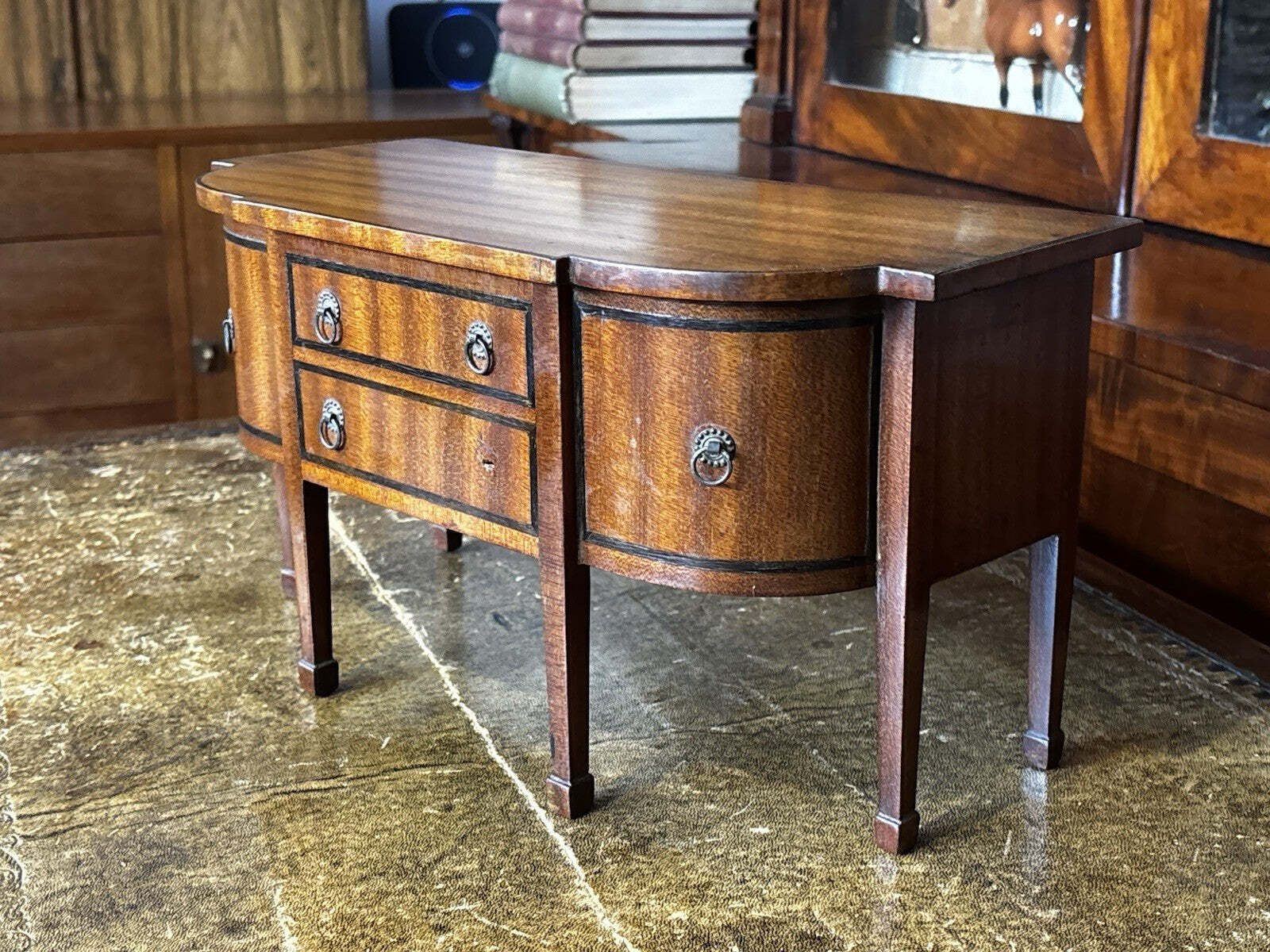 Miniature Georgian Sideboard Jewellery Box Apprentice Piece, Superb Quality. photo 608.0