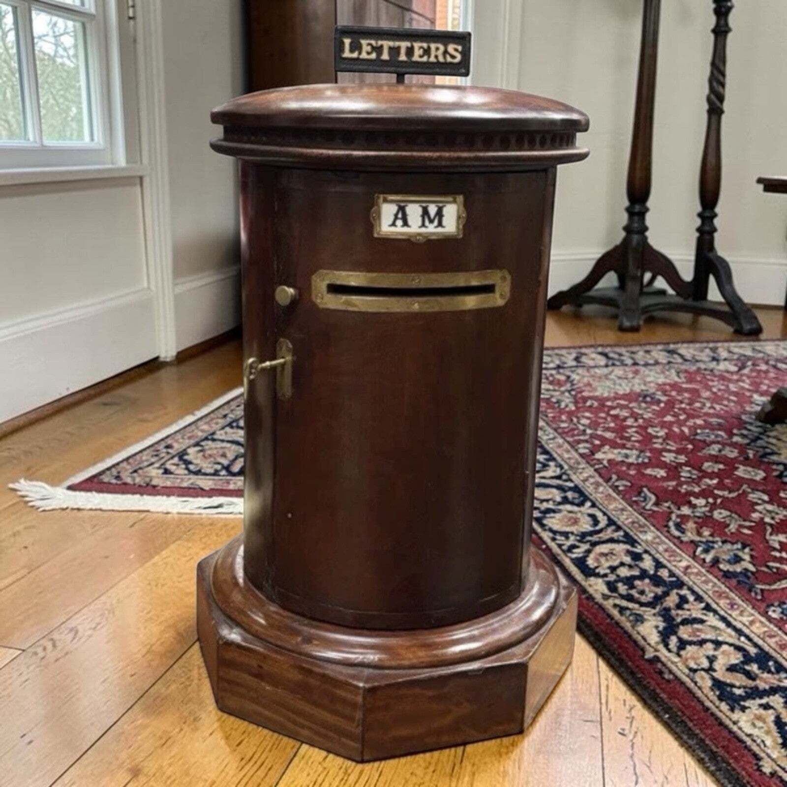 Country House / Hotel Guest Letter Box, Large In Size. Brass Decoration