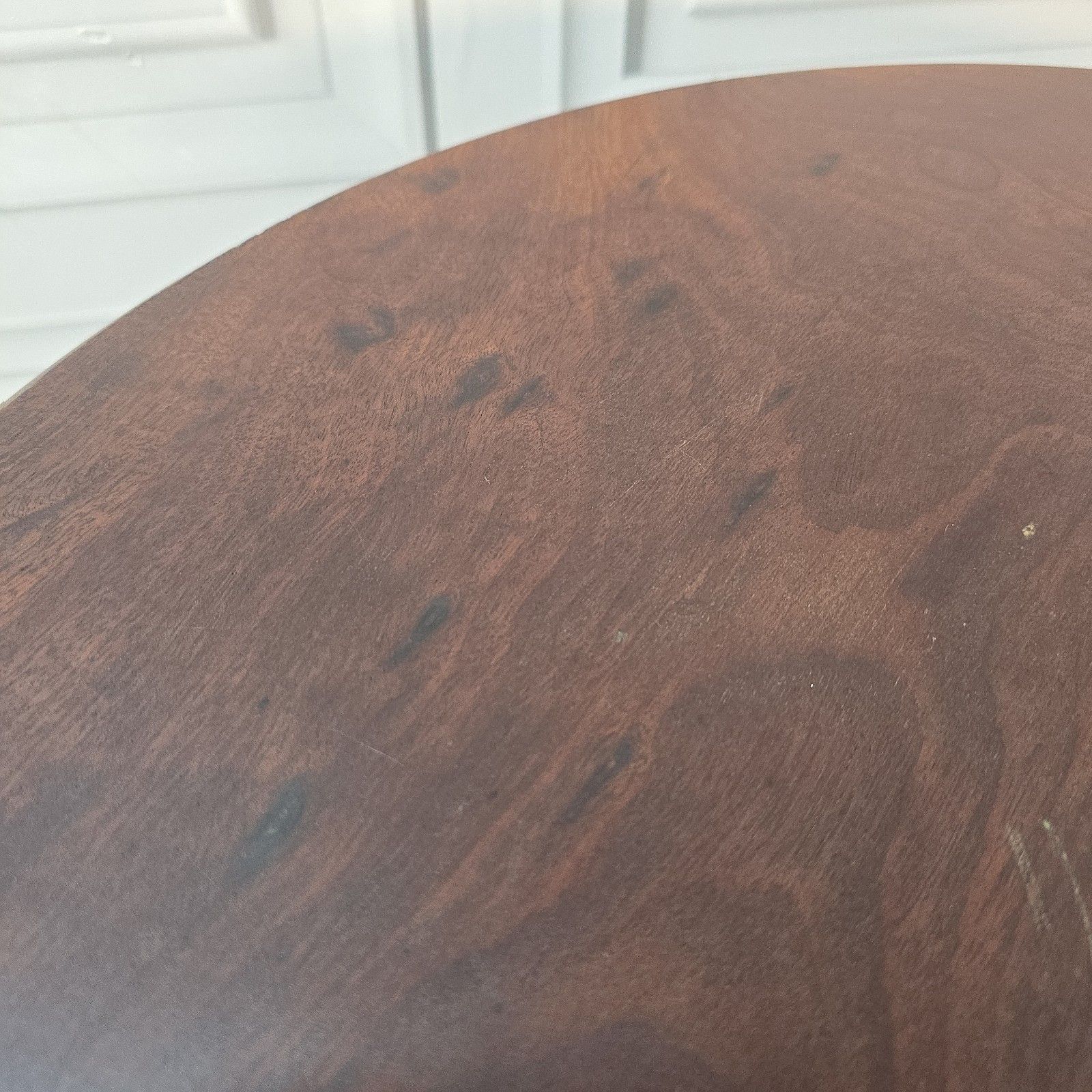 Antique Tilt Top Table Wine Side Mahogany Occasional Tripod Turned Wood Table photo vinterior