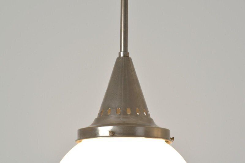 photo furniture Sphere Lights In Frosted Glass, 1928, Set Of 2