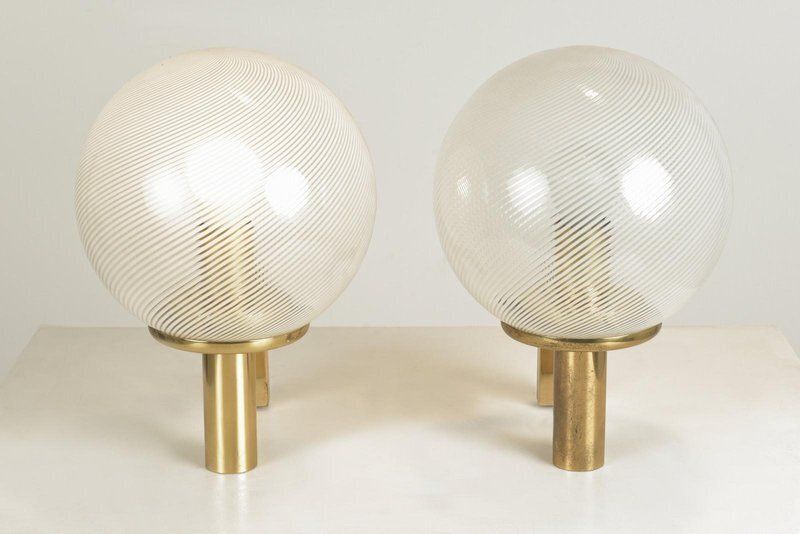 Thread Glass Filigran Wall Lights By Paolo Venini, Italy, 1940s, Set Of 2 photo for sale