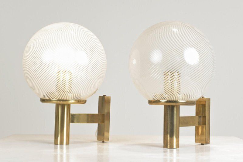 Thread Glass Filigran Wall Lights By Paolo Venini, Italy, 1940s, Set Of 2 photo 2354.0
