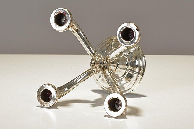 photo for sale Silver 4 Armed Chandelier, Germany, 1935