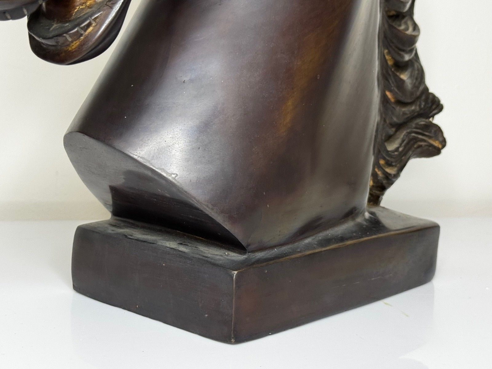 Mid-Century Italiaans bronzen paardenhoofd ca. 1950 naar Raffaello Romanelli photo for sale