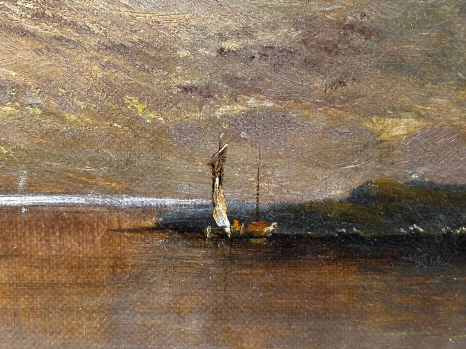 Kunst Olieverfschilderij Landschap Windermere Zonsopgang Gesigneerd Door Alfred De Breanski Jr photo