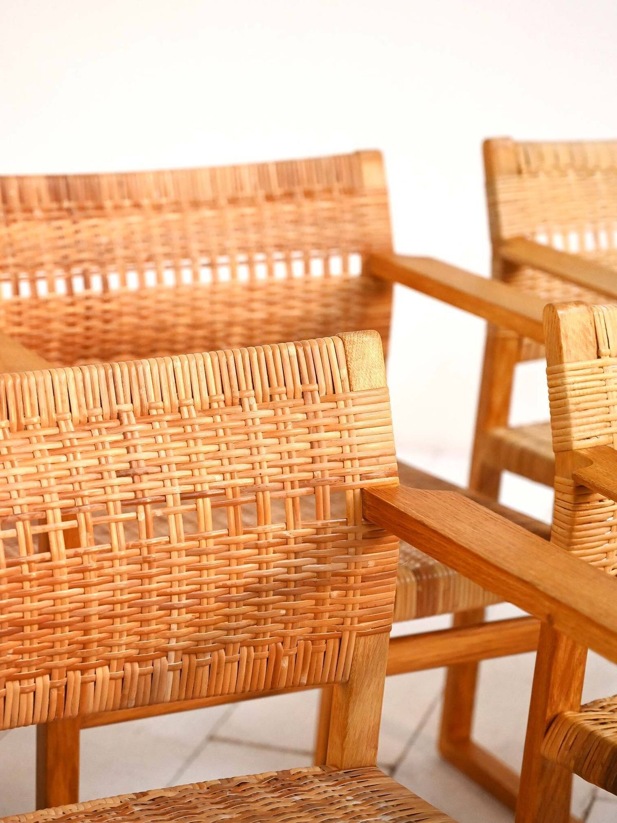 "Bm62" Stoelen Van Børge Mogensen Lauritsen, Ca. Jaren 1950 photo buy