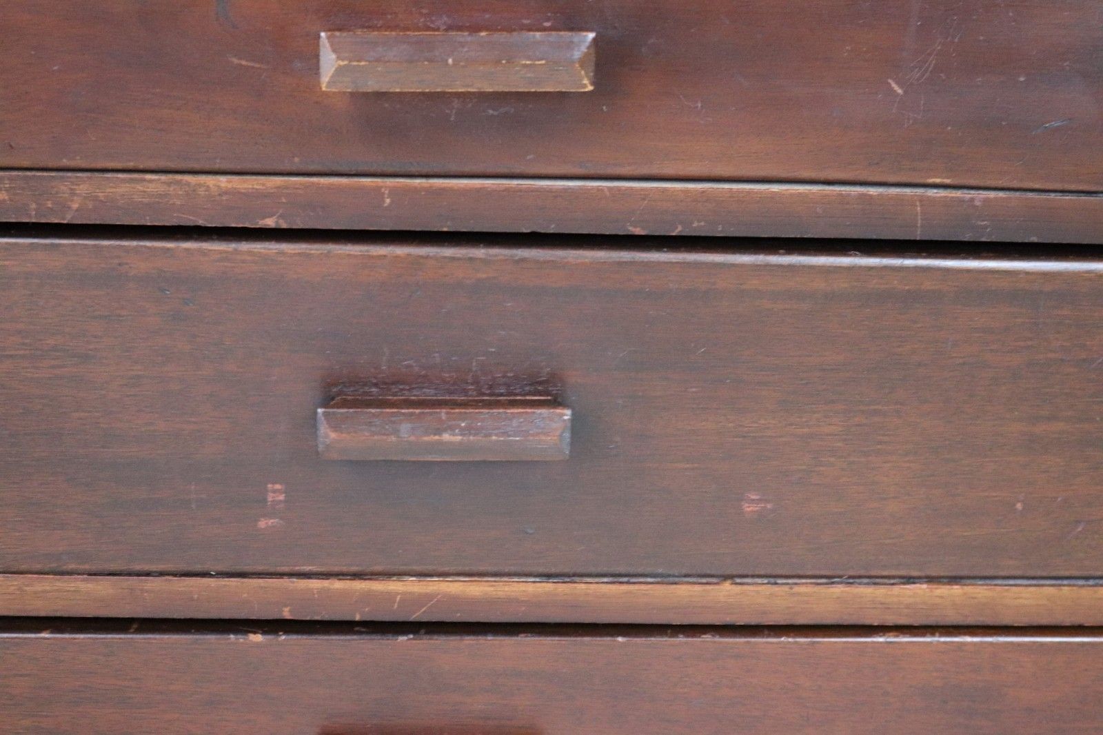 Furniture Vintage Mid Century Art Deco Style Utility Tallboy Linen Cabinet 1940s photo