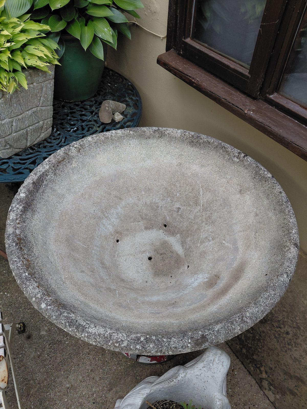 1950s Large Concrete Conical Planter / Willy Guhl Style photo 325.0