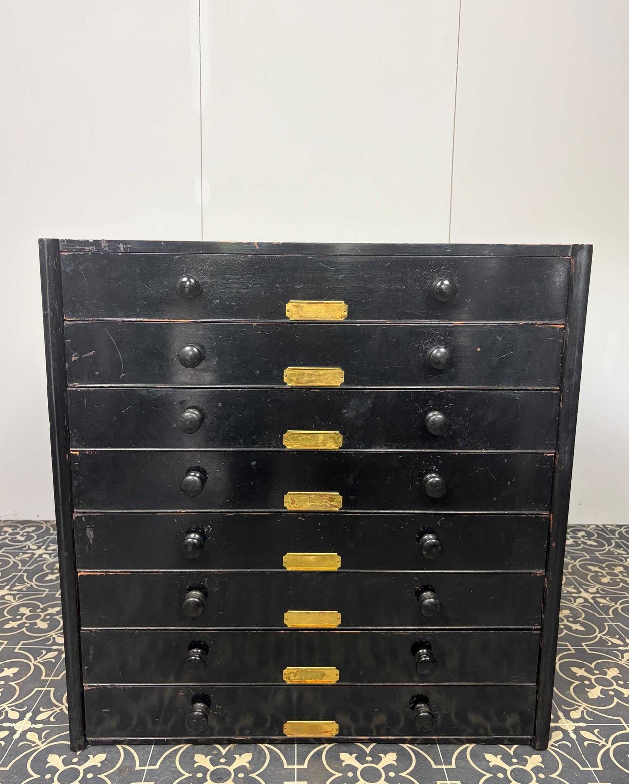 Antique Victorian Museum Specimen Collector Cabinet