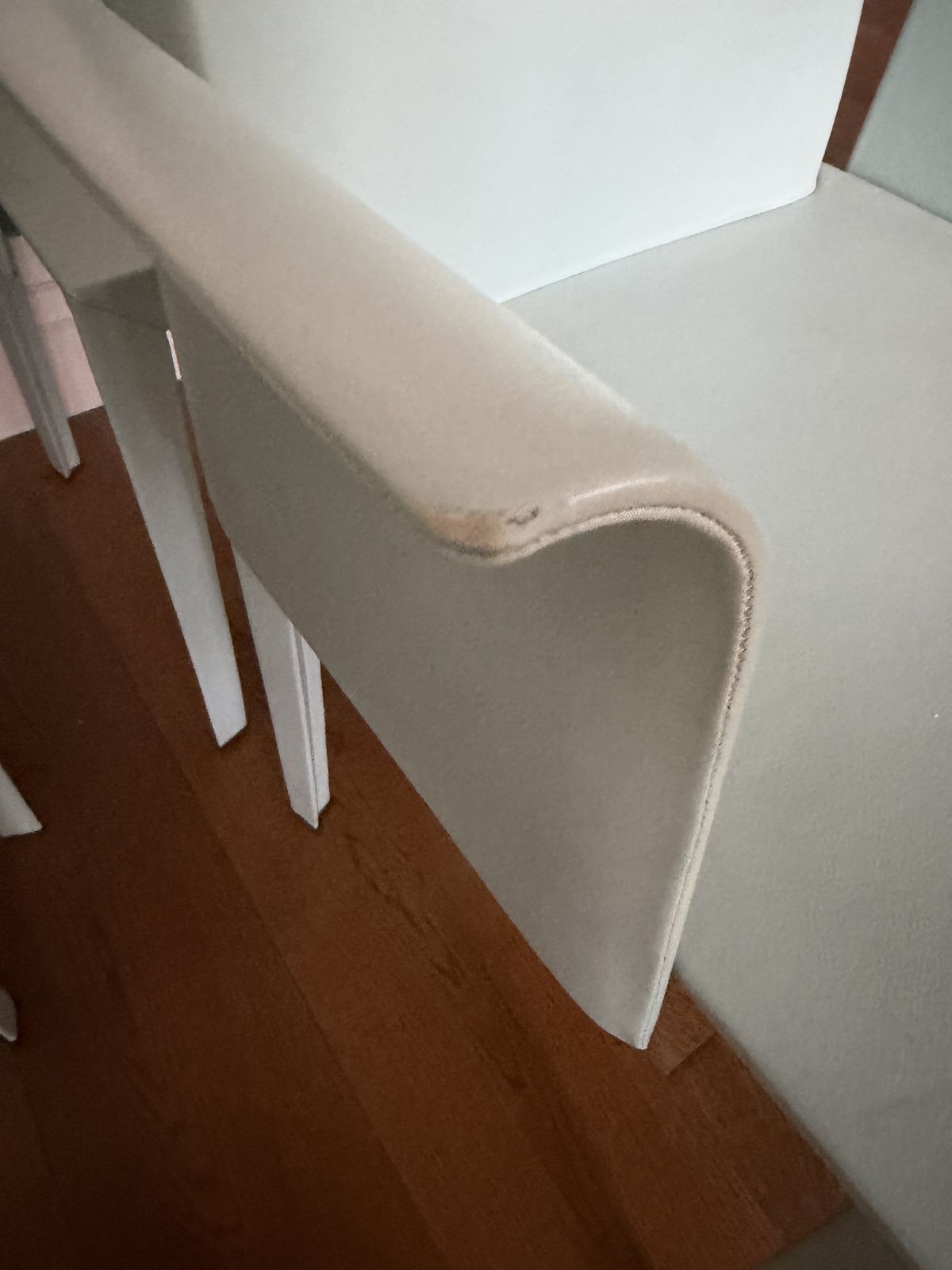 Poltrona Frau Lola Dining Chairs Set Of 6 Celadon Leather Armchairs Italy photo vintage