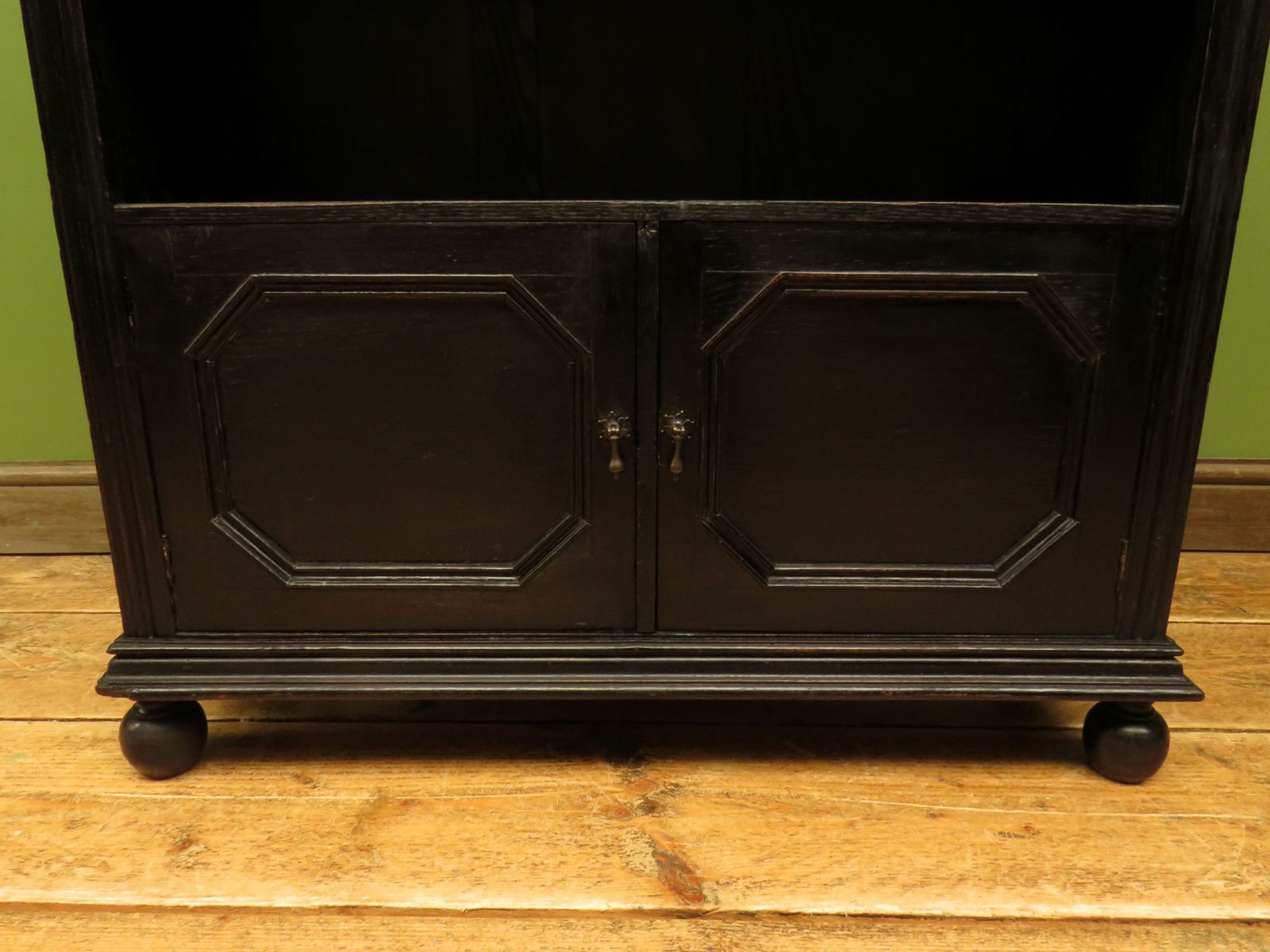 Ebonised Oak Book Shelves, Early 20th Century photo 395.0