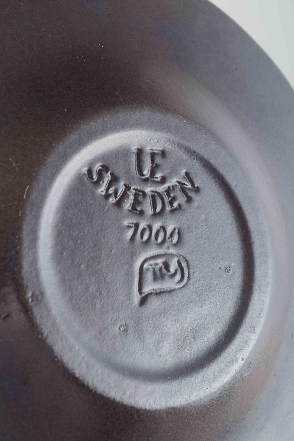 Mari Simmulson For Upsala Ekeby. Stoneware Bowl With Geometric Relief Pattern. photo Home Decor