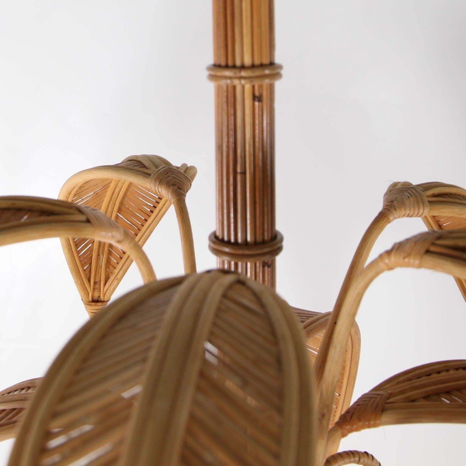 photo vinterior Rattan "Palmtree/Coconut" Chandelier