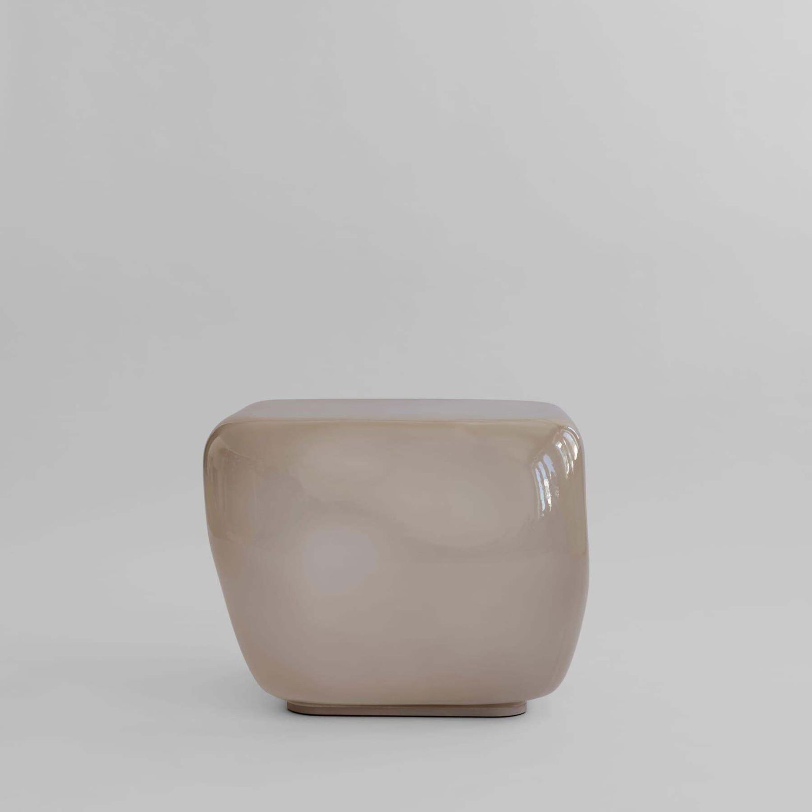 Medium Coffee Table In Smoked Desert Glass Contemporary Sculptural Design photo 1682.0