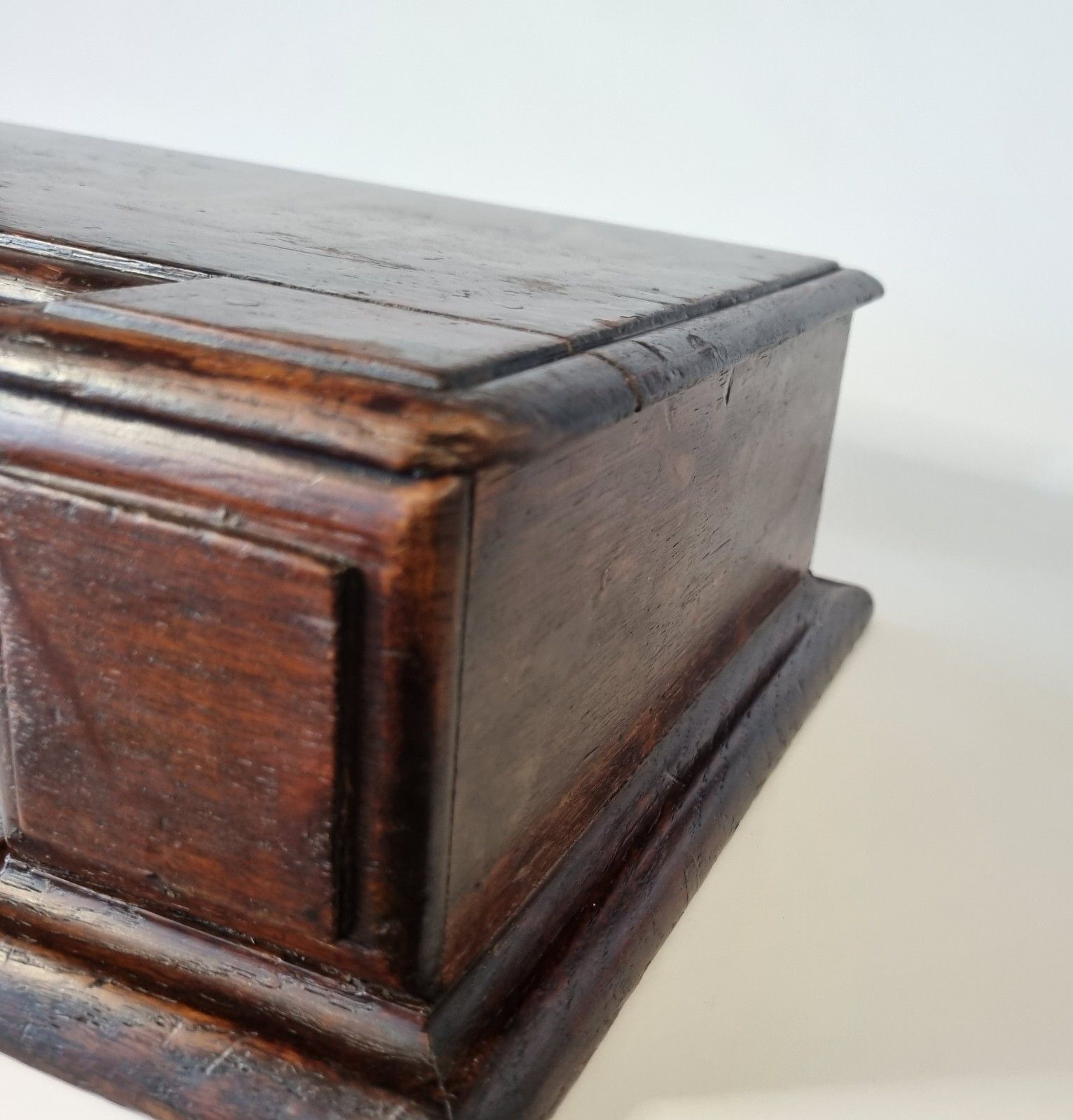 Antique 19th Century Solid Oak Desk Top Drawer Writing Box Collectors Storage photo Furniture