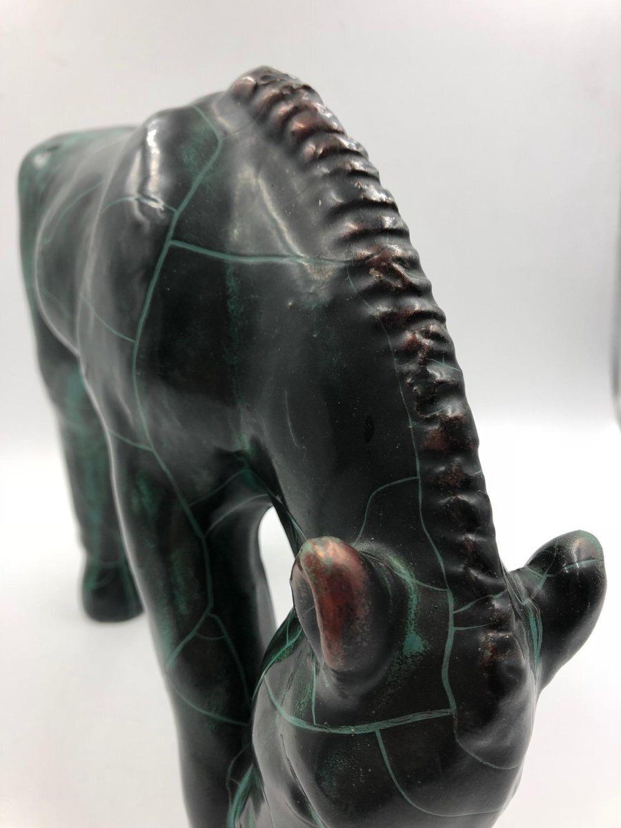 Art Deco Ceramic Horse By Paul Dresler For The Grootenburg Pottery, 1930s photo Art