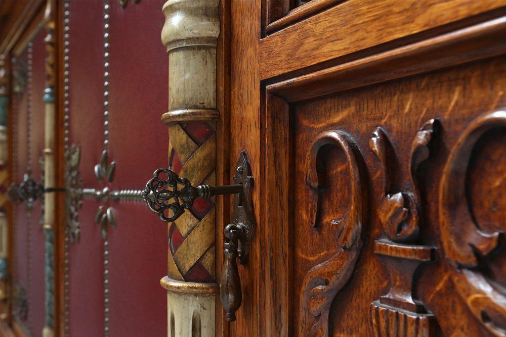 20th Century Baroque Carved Sideboard, Spain, 1950 photo vinterior