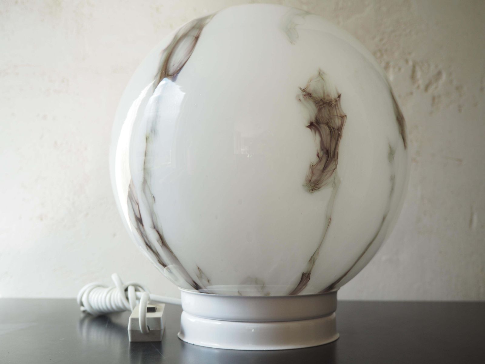 Mid Century Sphere Table Lamp, 1970s photo 355.0