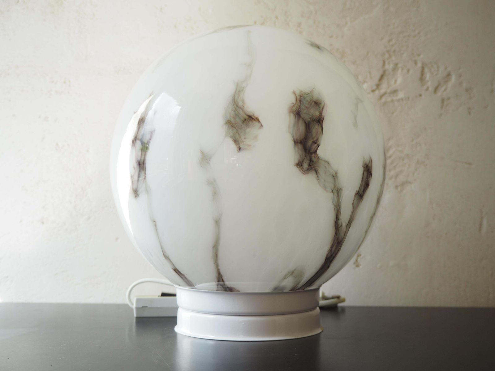 Mid Century Sphere Table Lamp, 1970s photo vinterior