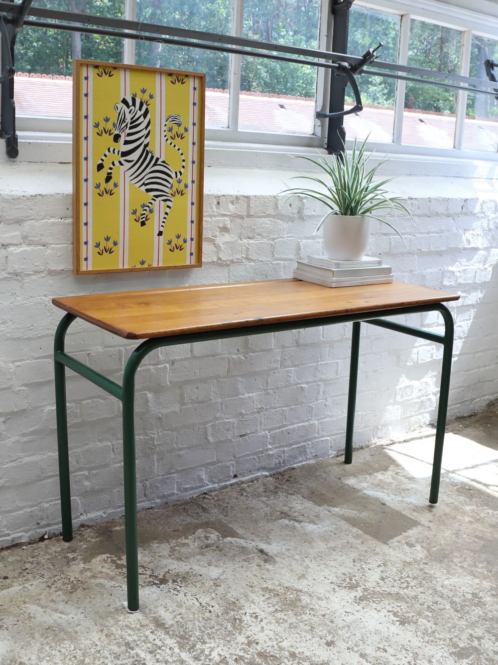 Vintage French Double School Desk