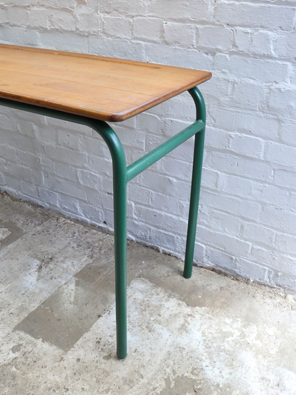 Furniture Vintage French Double School Desk photo