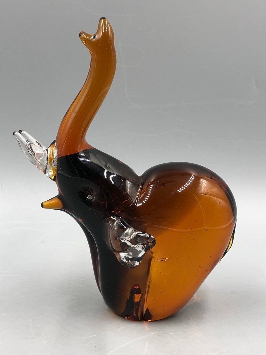 Mid Century Elephant Figurine Made Of Murano Glass, 1950s photo furniture