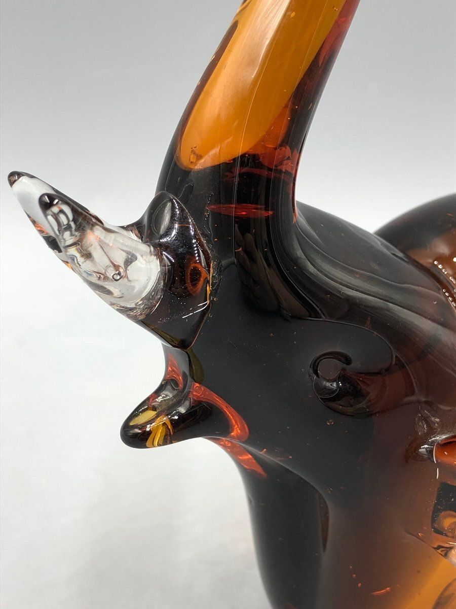Mid Century Elephant Figurine Made Of Murano Glass, 1950s photo vinterior