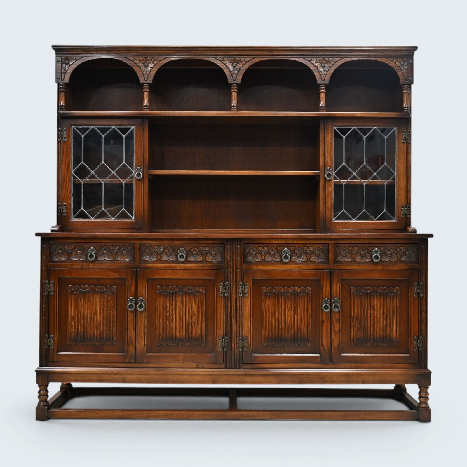 Old Charm Oak Dresser In Tudor Brown 6ft Wide Sideboard Display Free Uk Delivery photo buy
