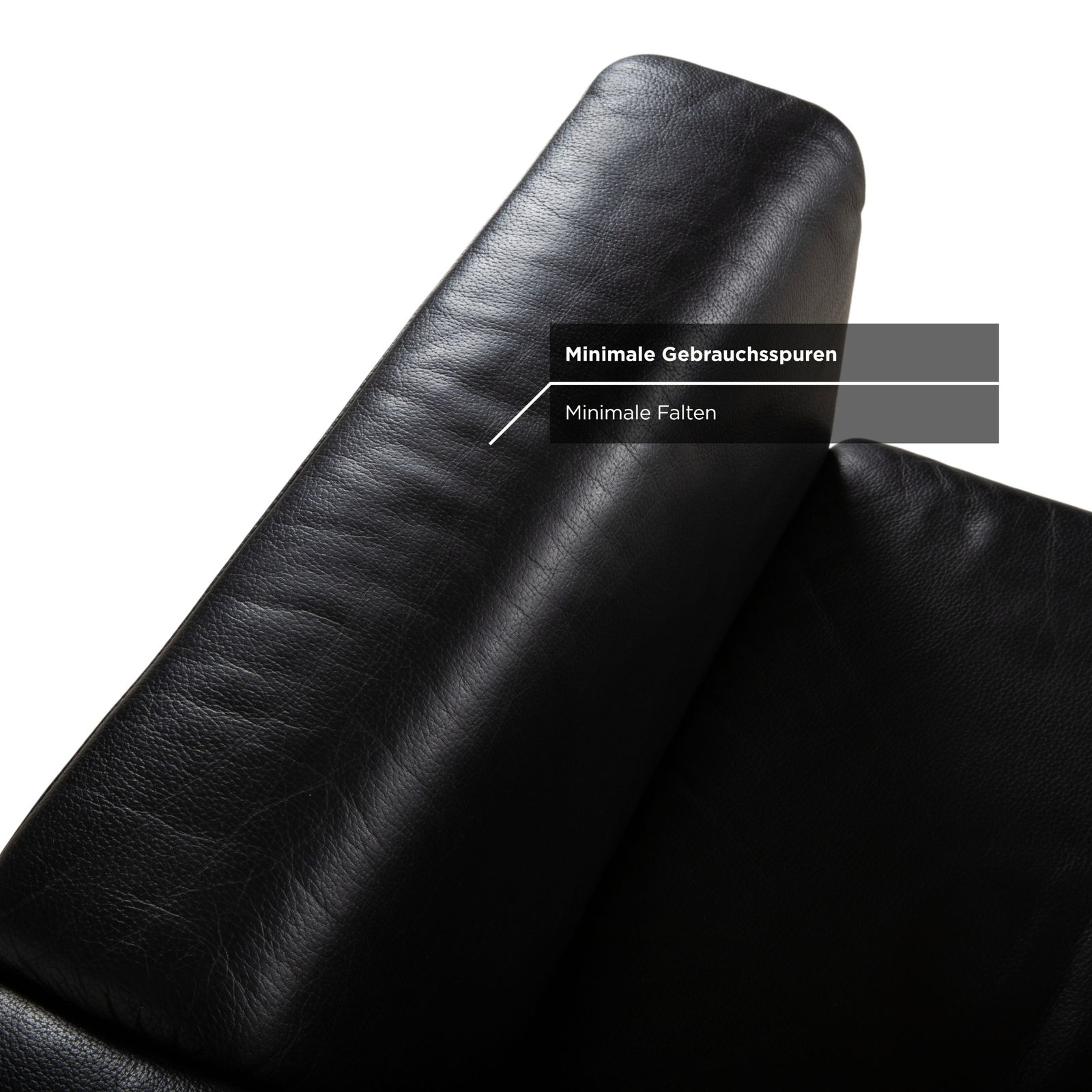 Fauteuil Brühl Visavis en cuir noir photo buy