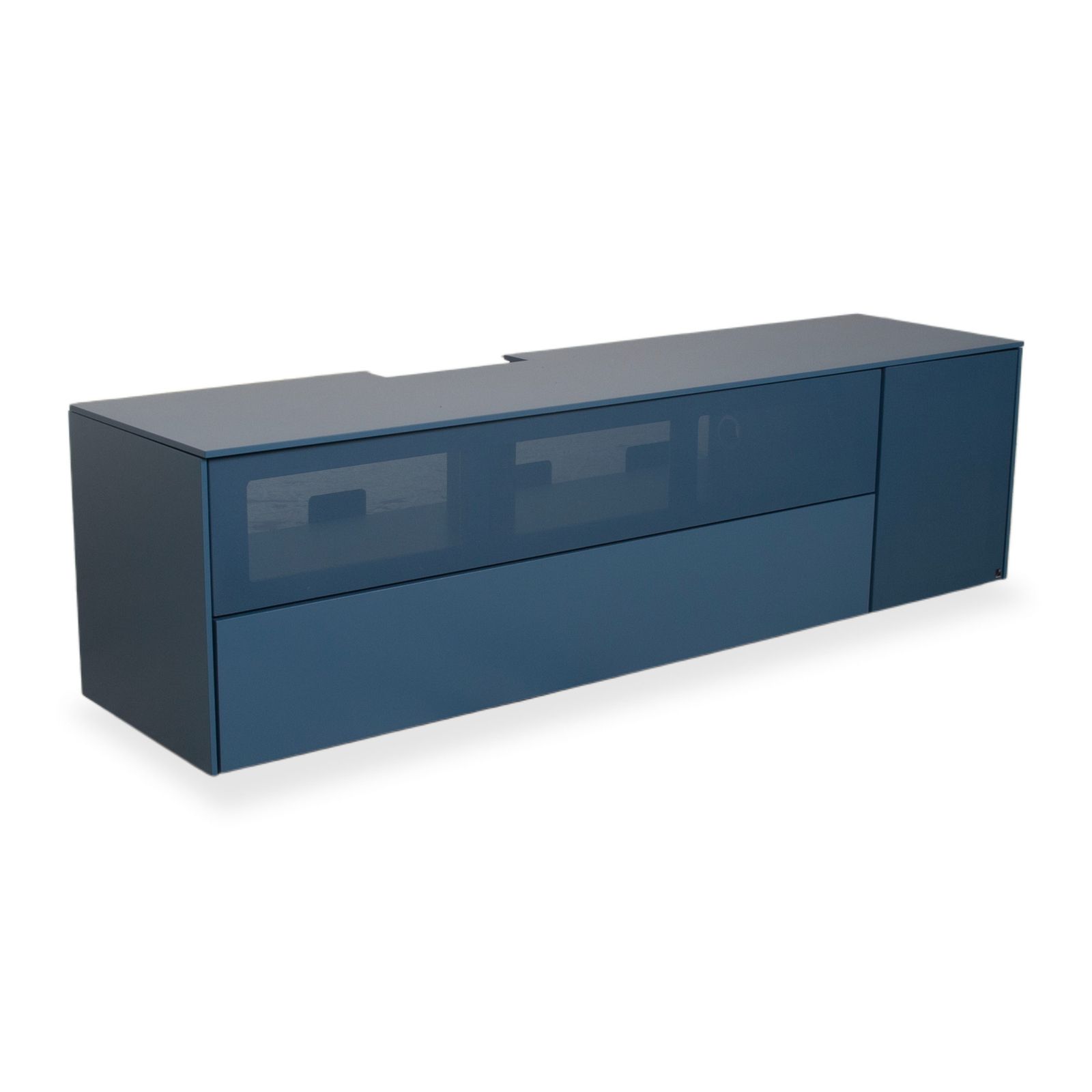 Buffet WK Wohnen 419 Intono en bois, bleu, fonction manuelle photo for sale