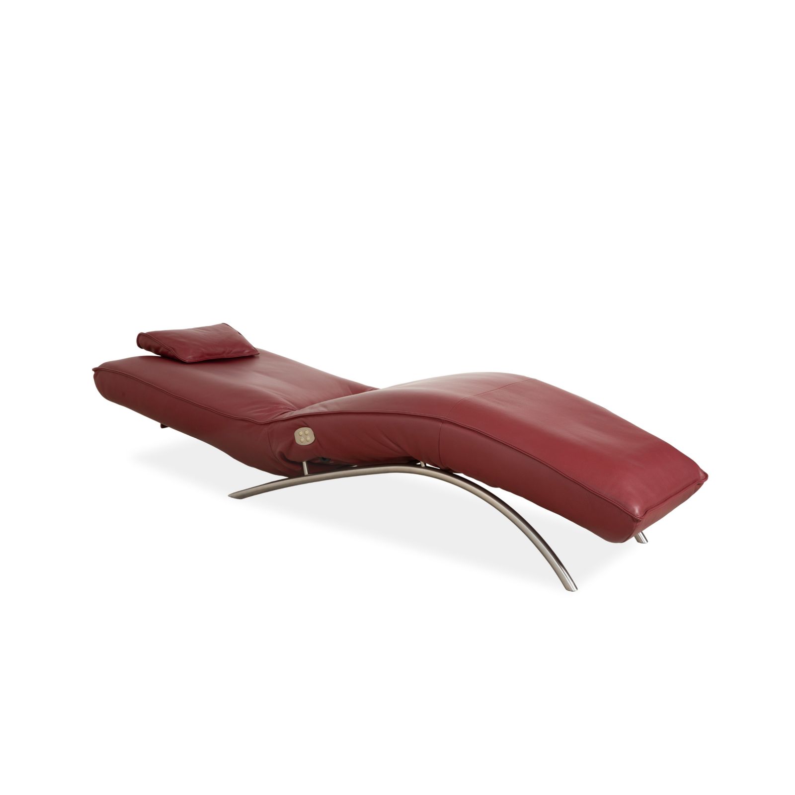 Koinor Jonas Leather Lounger Red Electric Function Battery photo for sale