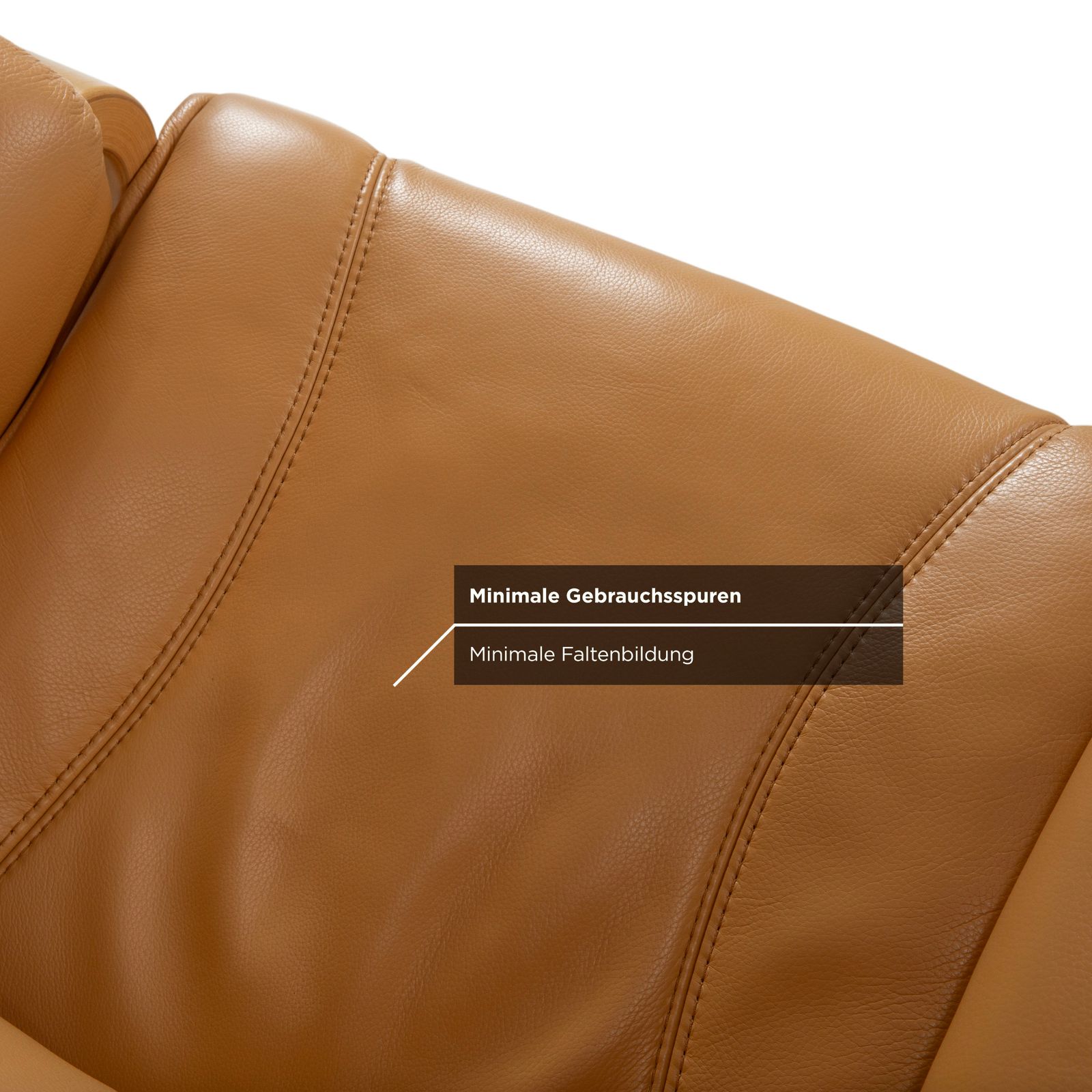 Furniture Himolla Leather Armchair Set, Brown Cognac photo