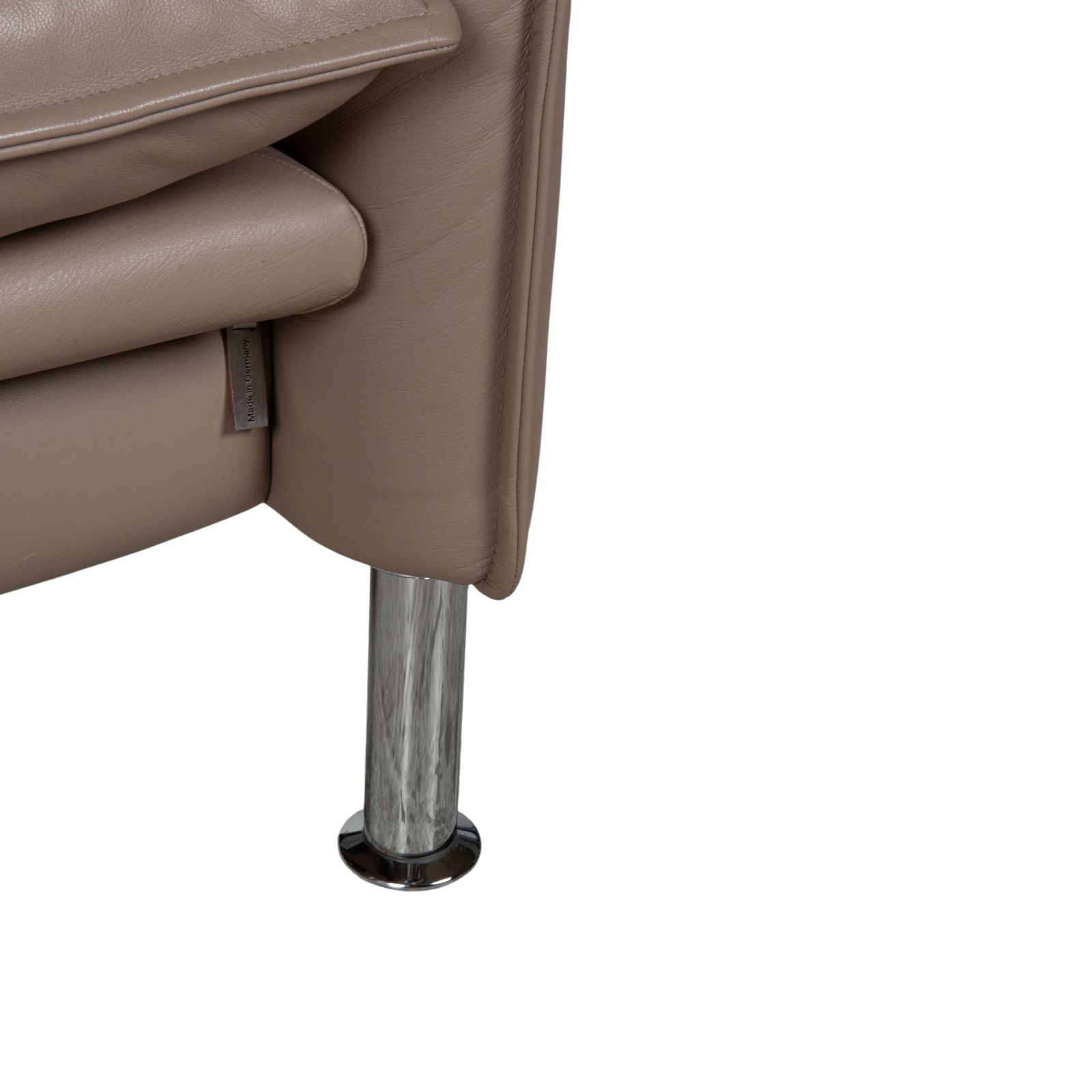 Fauteuil Erpo Porto en cuir brun taupe, fonction manuelle photo buy
