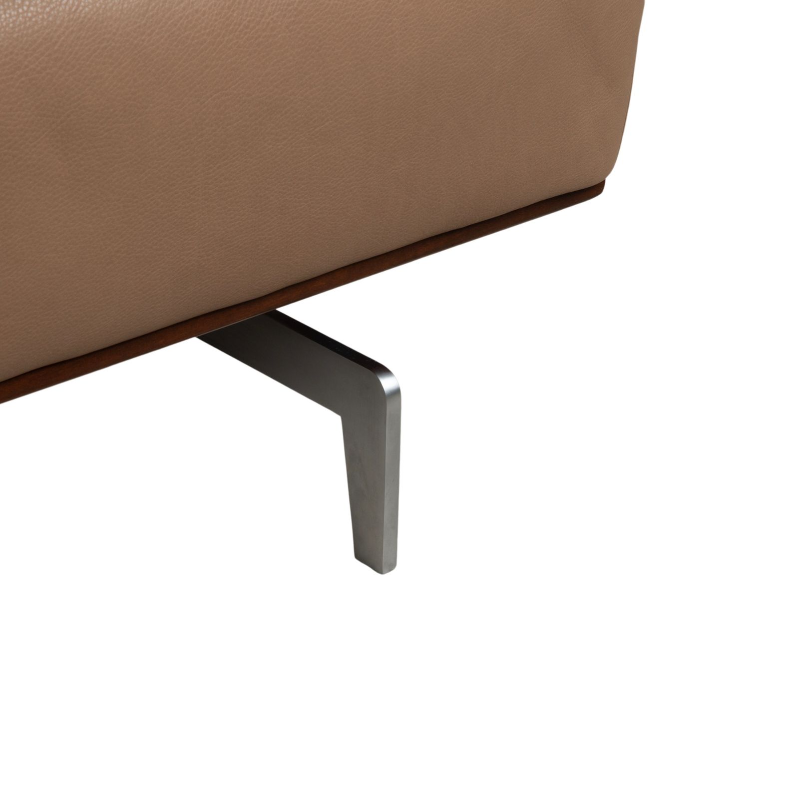 Canapé 2 places Willi Schillig Black Label Toscaa en cuir, beige brun moka photo for sale