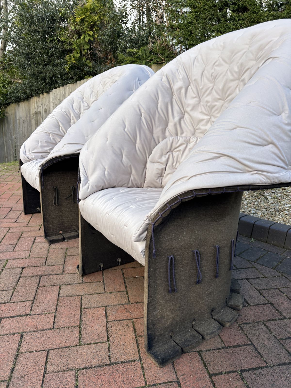 Pair Of Feltri Chairs By Gaetano Pesce For Cassina photo buy